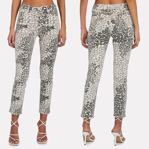 Mother The Mid Rise Dazzler Ankle Jean Size 29 Leopard